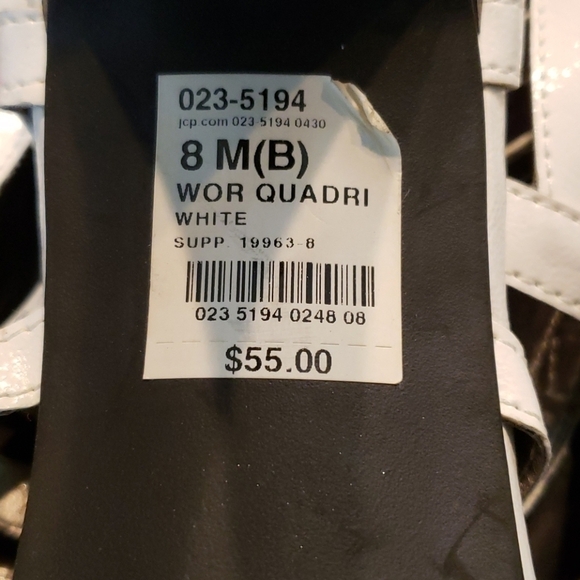 Worthington Gladiator 4" Heels sz8 White VGC - Picture 5 of 11